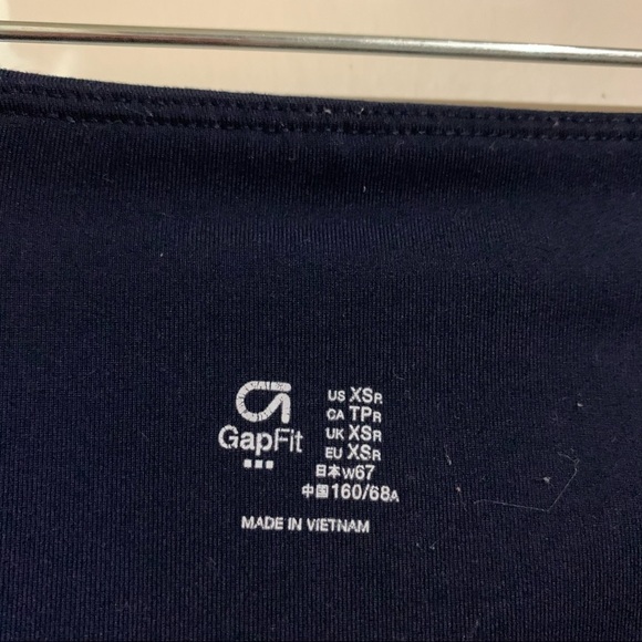 GapFit Athletic Soft Comfortable Yoga Navy Floral Print Leggings. Size XS - Picture 12 of 12